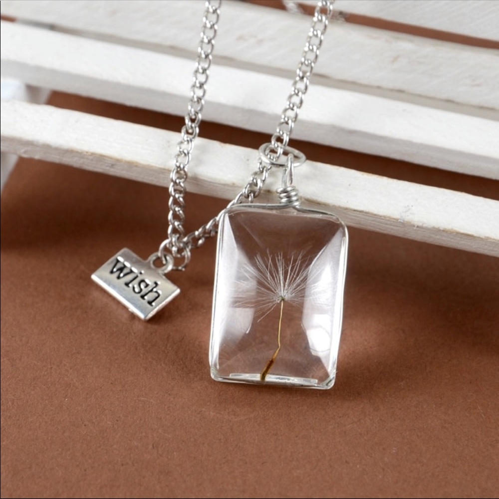 Wish dandelion necklace